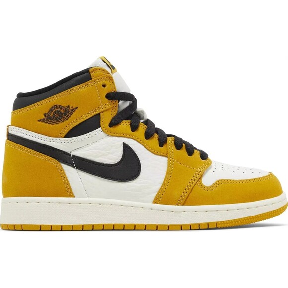 Air Jordan Retro 1 High OG "Yellow Ochre" [FD1437-701] *Choose Your Size* Youth - Picture 2 of 7
